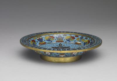 图片[2]-Stem cup with the Sanskrit decoration in cloisonne enamels, Qing dynasty, Qianlong reign (1736-1795)-China Archive